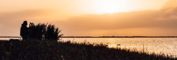 Sunrise over texas coast cast and blast
