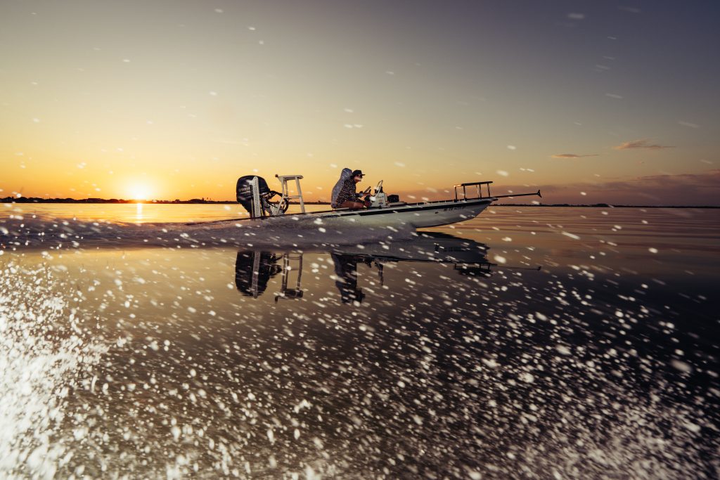 Fly Fishing guide boat